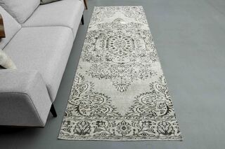 Beige Oriental Vintage Runner - Thumbnail