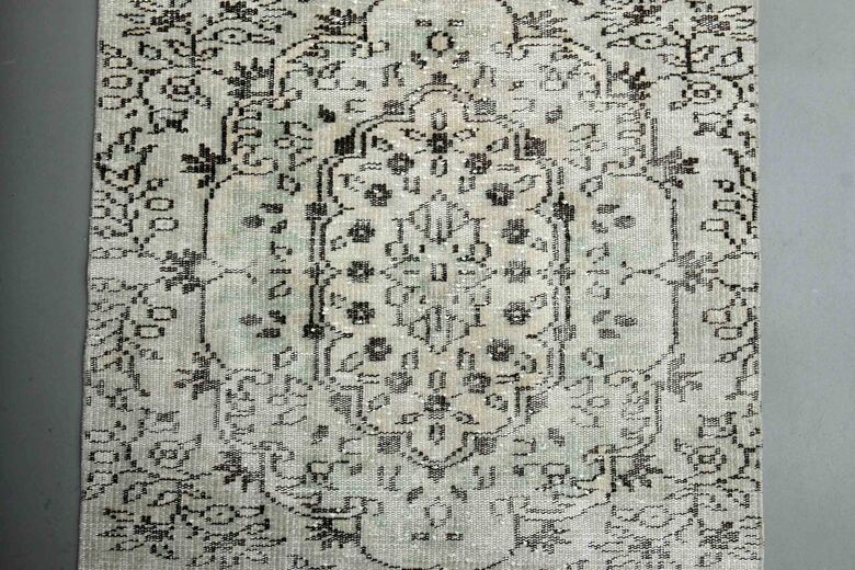 Beige Oriental Vintage Runner