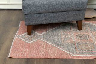 Wool Turkish Runner Rug - Thumbnail