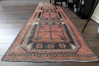 Turkish Vintage Runner Rug - Thumbnail