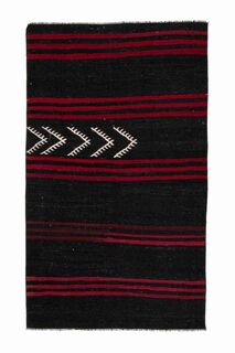 Striped Retro Turkish Rug - Thumbnail