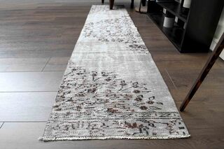 Oriental Vintage Runner Rug - Thumbnail