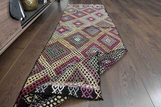 Retro Kilim Turkish Runner - Thumbnail