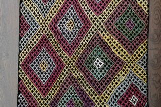 Retro Kilim Turkish Runner - Thumbnail