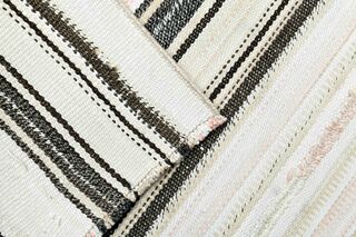 Striped Flatweave Kilim Runner Rug - Thumbnail