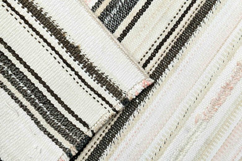 Striped Flatweave Kilim Runner Rug