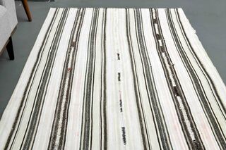 Striped Flatweave Kilim Runner Rug - Thumbnail