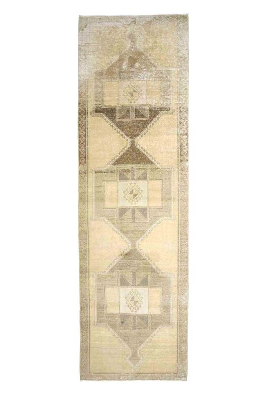 Beige Turkish Runner Rug