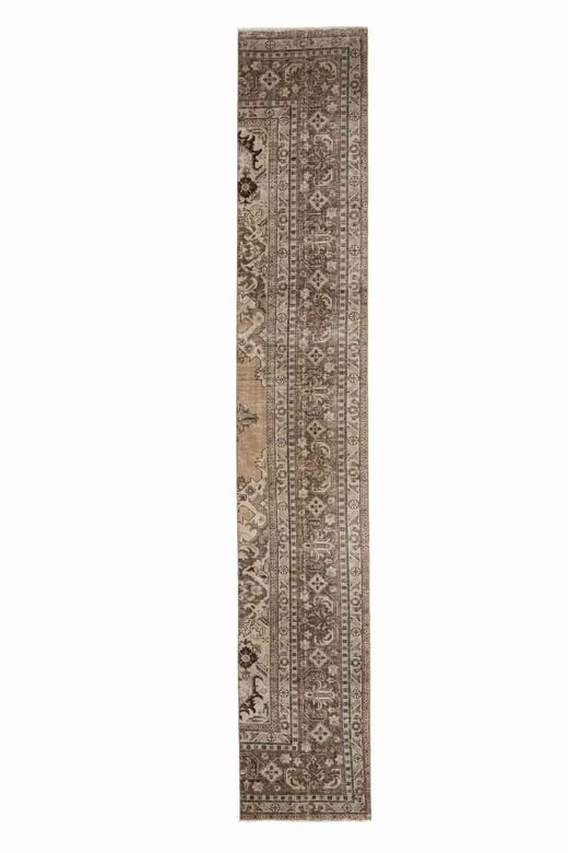 Brown Oriental Vintage Runner