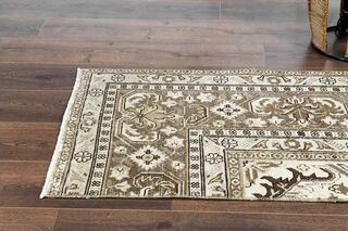 Brown Oriental Vintage Runner - Thumbnail