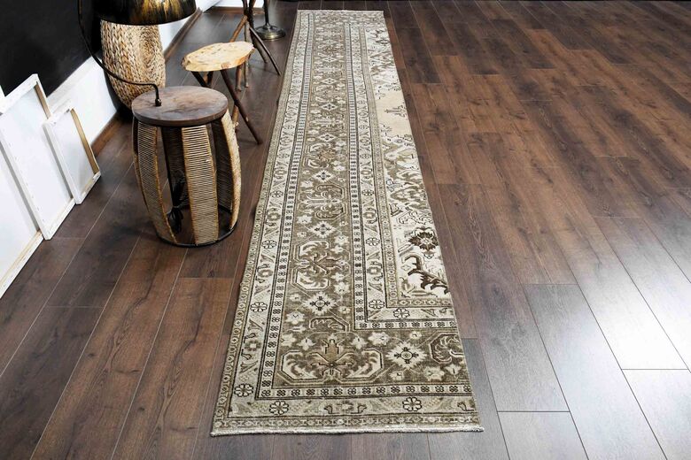 Brown Oriental Vintage Runner