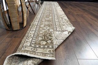 Brown Oriental Vintage Runner - Thumbnail