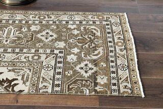 Brown Oriental Vintage Runner - Thumbnail