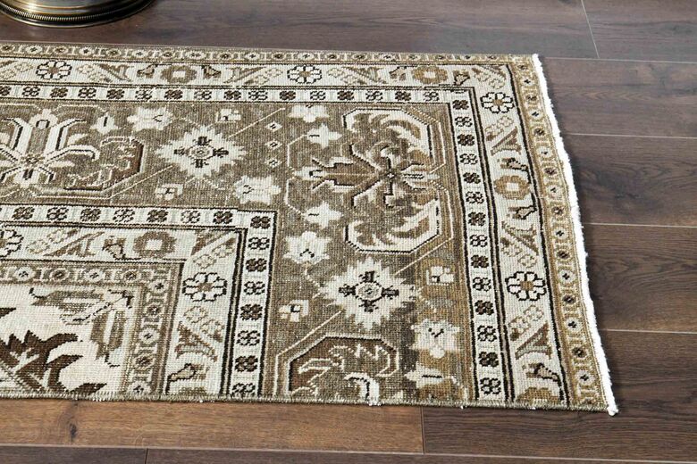 Brown Oriental Vintage Runner