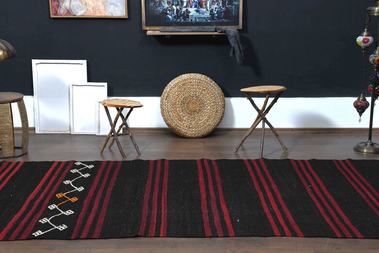 4x14, Black Red Vintage Runner