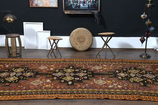 6x16, Wide Rare Design Vintage Kilim Runner - Thumbnail