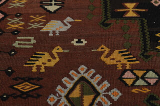 6x16, Wide Rare Design Vintage Kilim Runner - Thumbnail