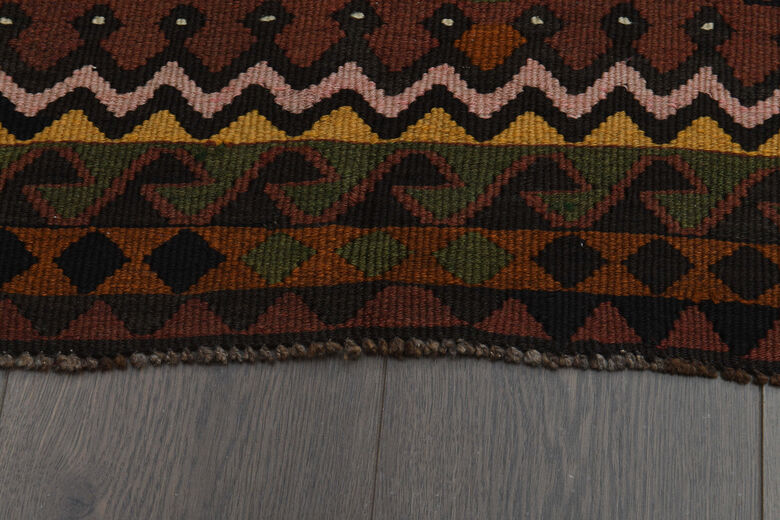 6x16, Wide Rare Design Vintage Kilim Runner