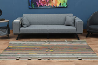 5x8, Hand Knotted Vintage Rug - Thumbnail