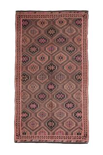 6x11, Flatweave Wide Turkish Runner - Thumbnail