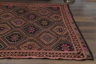 6x11, Flatweave Wide Turkish Runner - Thumbnail