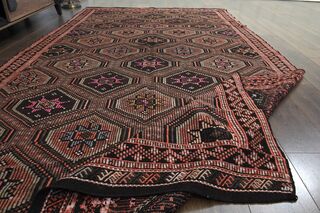 6x11, Flatweave Wide Turkish Runner - Thumbnail