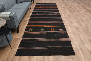 4x12, Authentic Turkish Kilim Runner - Thumbnail