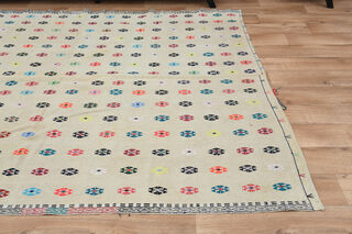 6x9, Minimalist Oushak Vintage Rug - Thumbnail