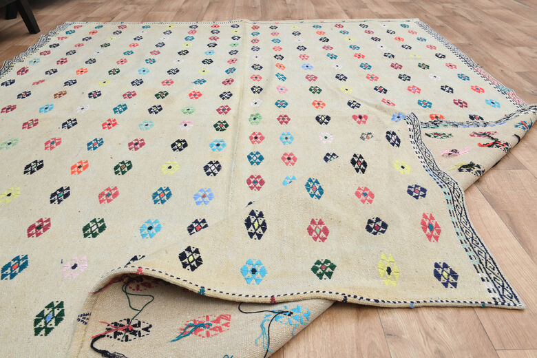 6x9, Minimalist Oushak Vintage Rug