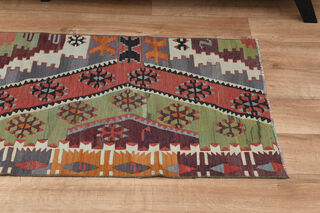 2x5, Oriental Vintage Kilim Runner - Thumbnail