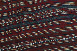 Striped Pattern Vintage Kilim Rug - Thumbnail