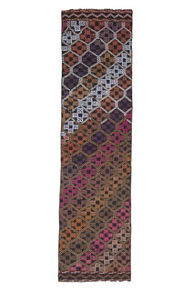 Farmhouse Decor Vintage Kilim Runner - Thumbnail