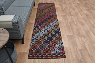 Farmhouse Decor Vintage Kilim Runner - Thumbnail