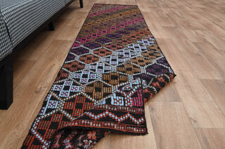 Farmhouse Decor Vintage Kilim Runner - Thumbnail