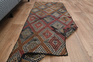 2x6, Soft Wool Turkish Kilim Runner - Thumbnail