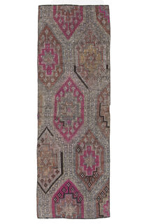 2x7, Minimalist Wool Turkish Kilim Runner - Thumbnail