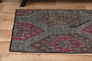 2x7, Minimalist Wool Turkish Kilim Runner - Thumbnail