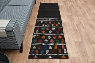 2x7, Authentic Turkish Kilim Runner - Thumbnail