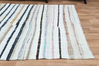 6x11, Flatweave Wide Turkish Kilim Runner - Thumbnail