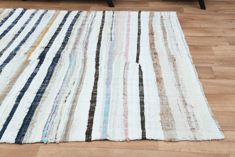 6x11, Flatweave Wide Turkish Kilim Runner