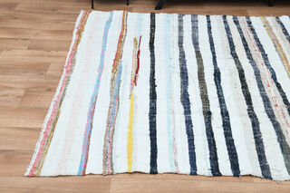 6x11, Flatweave Wide Turkish Kilim Runner - Thumbnail