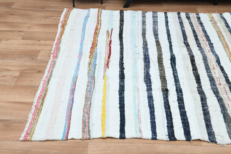 6x11, Flatweave Wide Turkish Kilim Runner