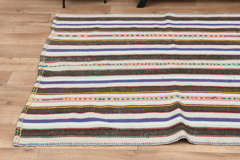 5x11, Wide Striped Vintage Runner