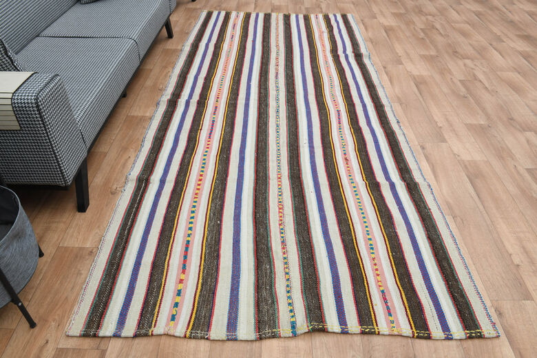 5x11, Wide Striped Vintage Runner