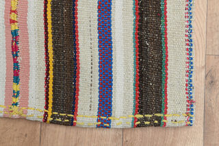 5x11, Wide Striped Vintage Runner - Thumbnail