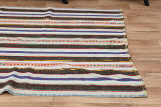 5x11, Wide Striped Vintage Runner - Thumbnail