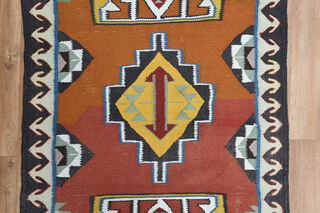 3x11, Handmade Vintage Kilim Runner - Thumbnail