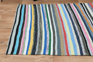 4x9, Colorful Vintage Kilim Runner - Thumbnail