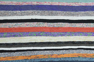 4x9, Colorful Vintage Kilim Runner - Thumbnail