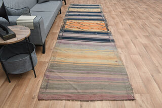 4x13, Wide Wool Vintage Runner - Thumbnail